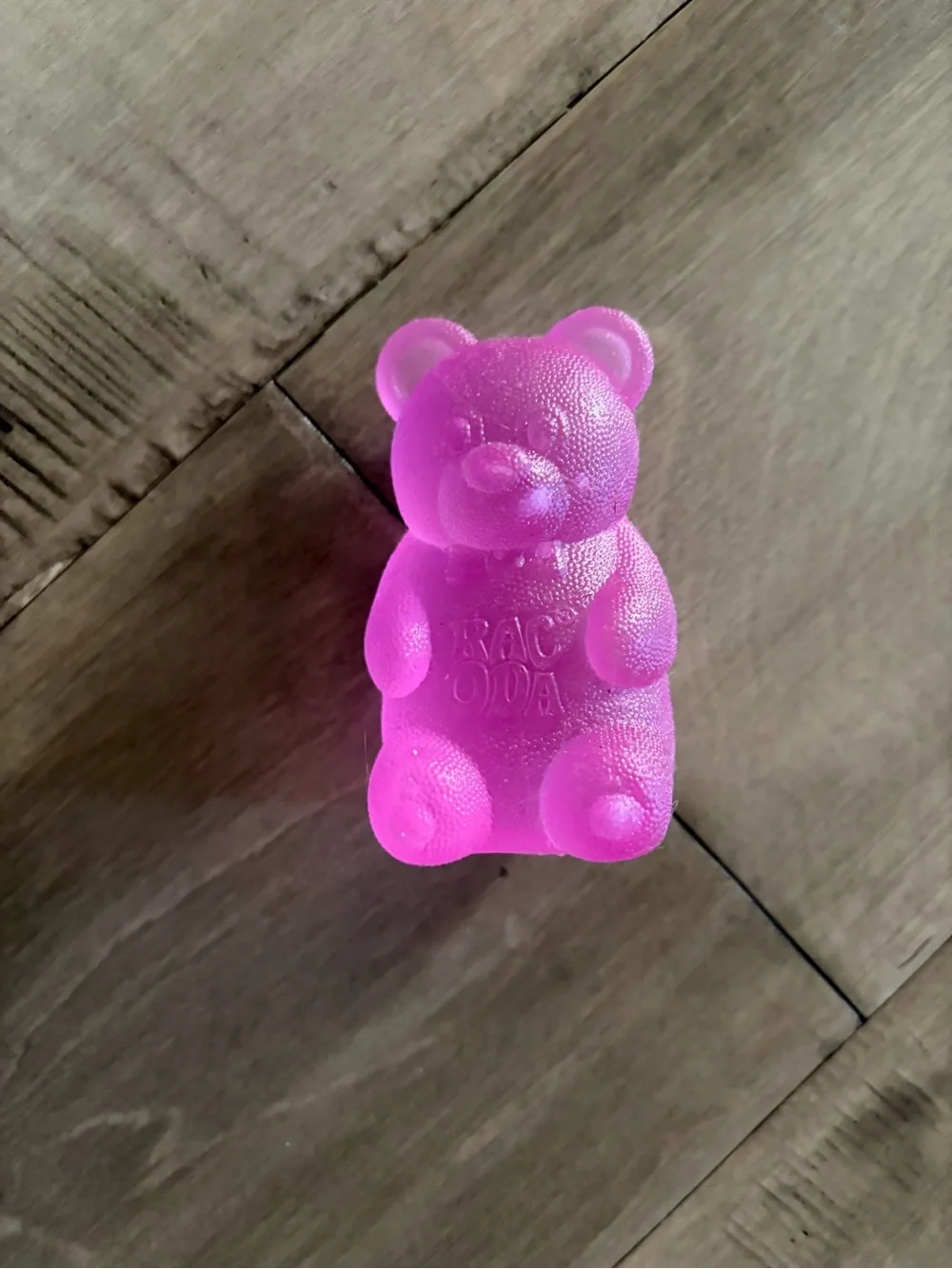 Pink Gummy Bear Squishy - Brand Unknown